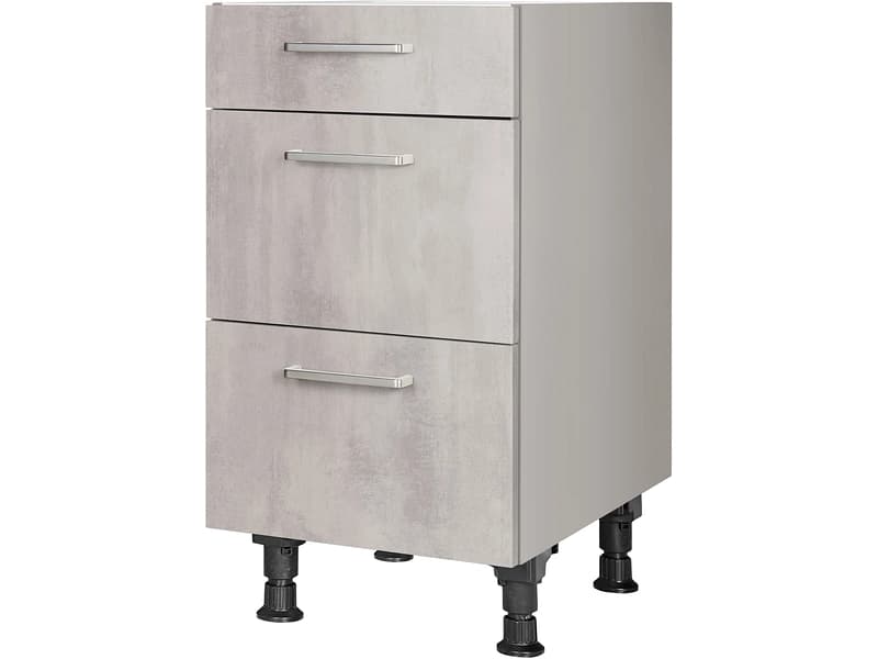 MODUSET Küchenunterschrank RIVA 45x58x87cm beton grau