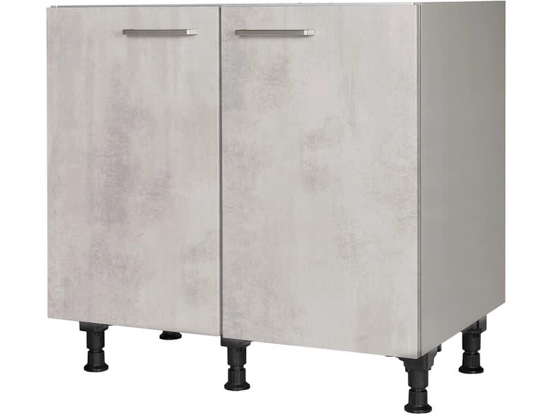 MODUSET Spülenunterschrank RIVA 90x58x87cm beton grau