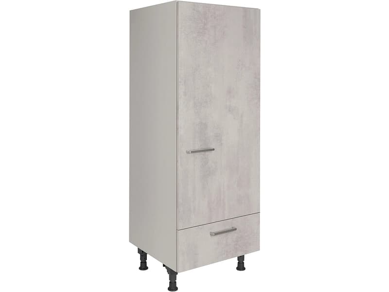 MODUSET Kühlschrank-Hochschrank RIVA 60x58x166cm beton grau