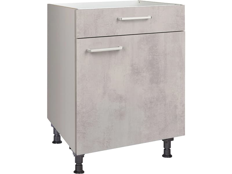 MODUSET Küchenunterschrank RIVA 60x58x87cm beton grau
