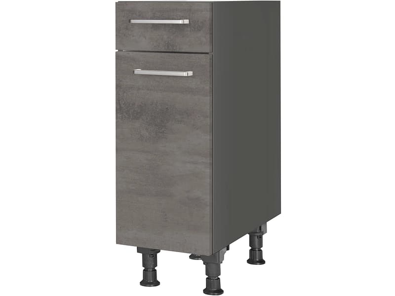 MODUSET Küchenunterschrank RIVA 30x58x87cm beton schiefergrau