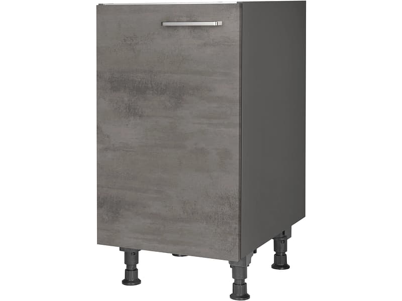 MODUSET Spülenunterschrank RIVA 45x58x87cm beton schiefergrau