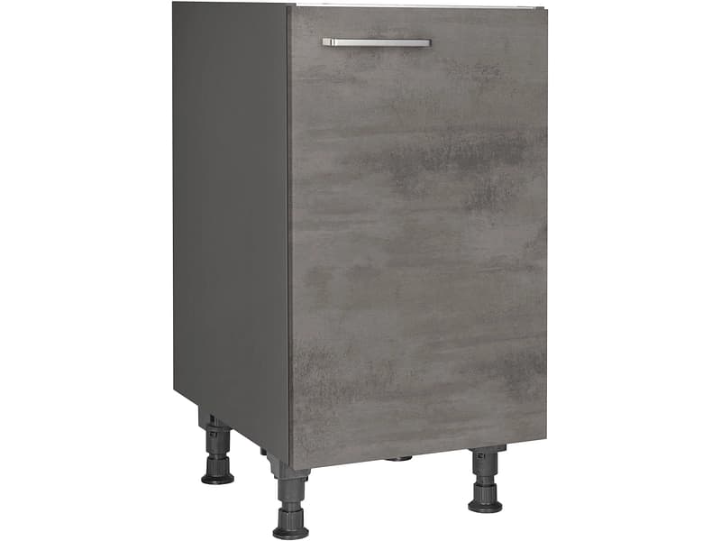 MODUSET Spülenunterschrank RIVA 45x58x87cm beton schiefergrau