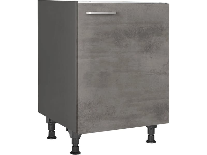 MODUSET Spülenunterschrank RIVA 60x58x87cm beton schiefergrau