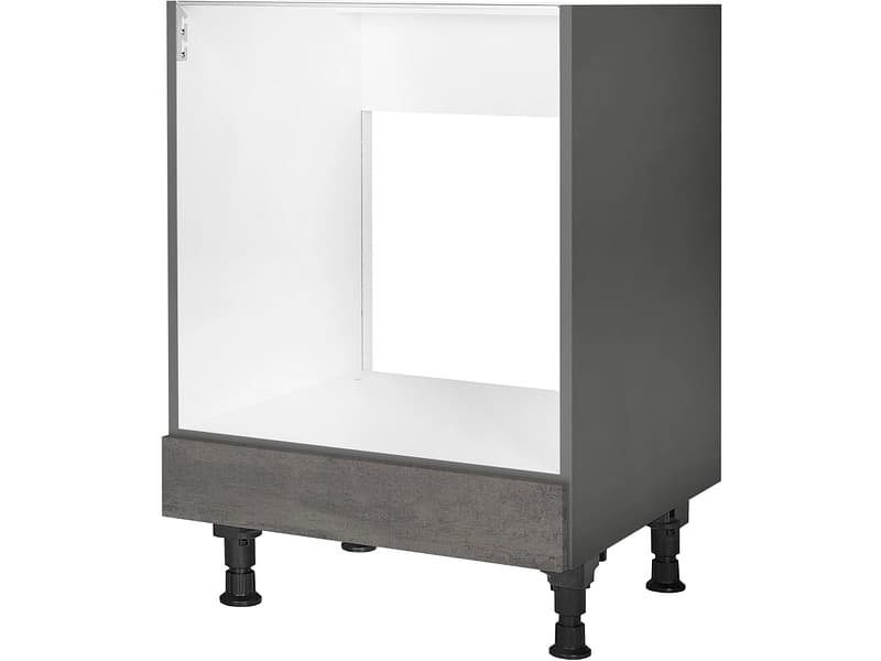 MODUSET Backofenunterschrank RIVA 60x58x87cm beton schiefergrau