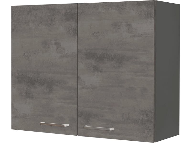 MODUSET Küchenoberschrank RIVA 90x37x72cm beton schiefergrau