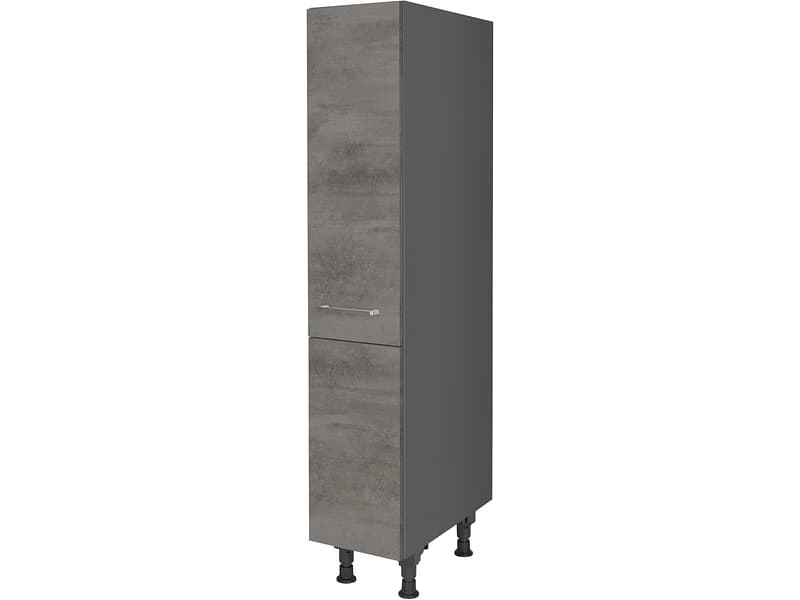 MODUSET Halbhoher Küchenhochschrank RIVA 30x58x166cm beton schiefergrau