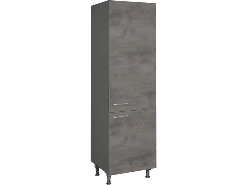 MODUSET Küchenhochschrank RIVA 60x58x217cm beton schiefergrau