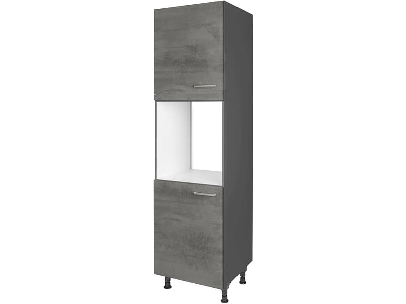 MODUSET Backofen-Hochschrank RIVA 60x58x217cm beton schiefergrau