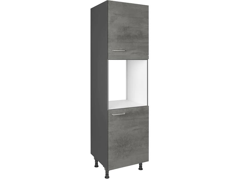 MODUSET Backofen-Hochschrank RIVA 60x58x217cm beton schiefergrau