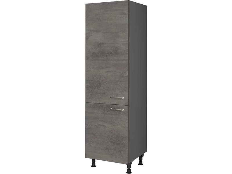 MODUSET Kühlschrank-Hochschrank RIVA 60x58x217cm beton schiefergrau