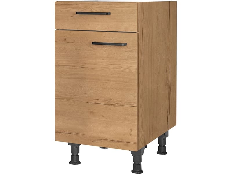MODUSET Küchenunterschrank STRUCTURA 45x58x87cm sierra eiche