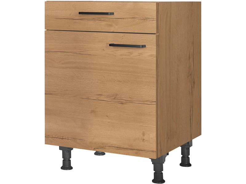 MODUSET Küchenunterschrank STRUCTURA 60x58x87cm sierra eiche