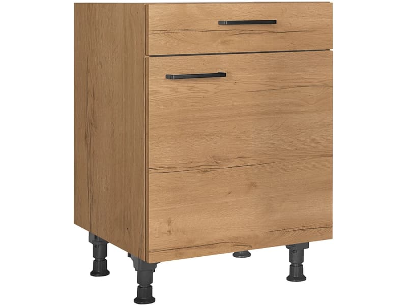 MODUSET Küchenunterschrank STRUCTURA 60x58x87cm sierra eiche