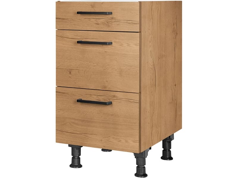 MODUSET Küchenunterschrank STRUCTURA 45x58x87cm sierra eiche