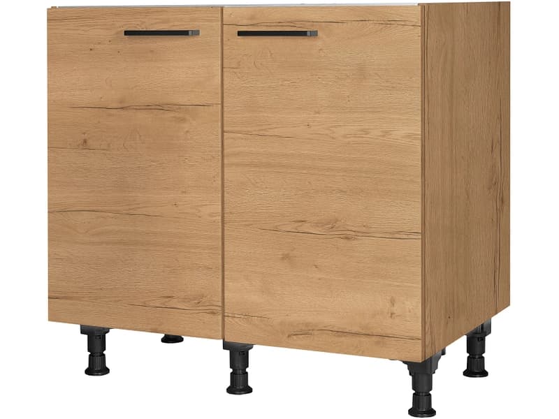 MODUSET Spülenunterschrank STRUCTURA 90x58x87cm sierra eiche