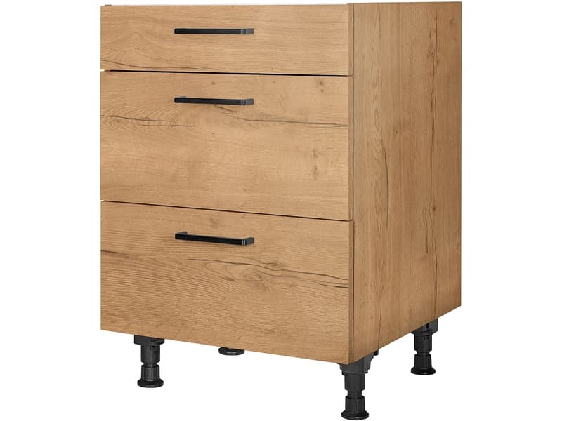 MODUSET Küchenunterschrank STRUCTURA 60x58x87cm sierra eiche