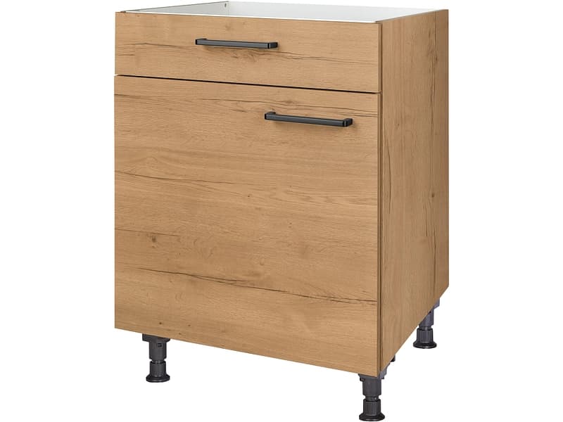MODUSET Küchenunterschrank STRUCTURA 60x58x87cm sierra eiche