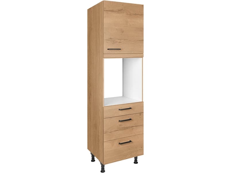 MODUSET Backofen-Hochschrank STRUCTURA 60x58x217cm sierra eiche