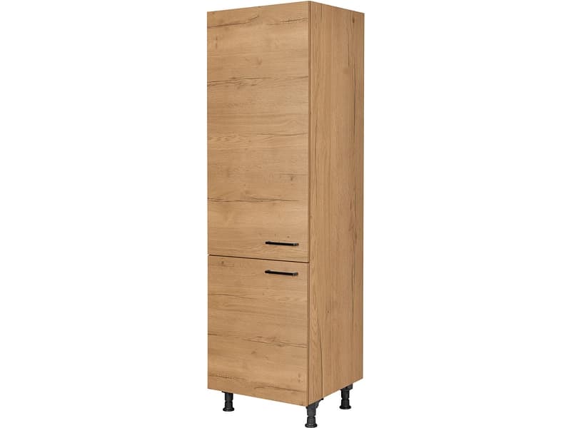 MODUSET Kühlschrank-Hochschrank STRUCTURA 60x58x217cm sierra eiche