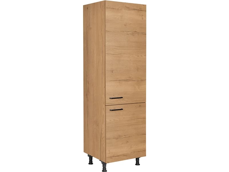 MODUSET Kühlschrank-Hochschrank STRUCTURA 60x58x217cm sierra eiche