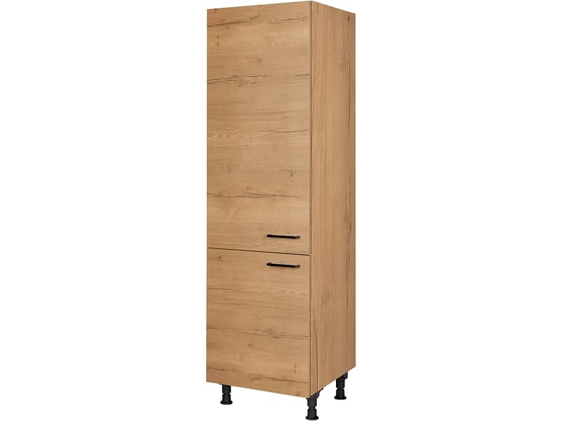 MODUSET Kühlschrank-Hochschrank STRUCTURA 60x58x217cm sierra eiche