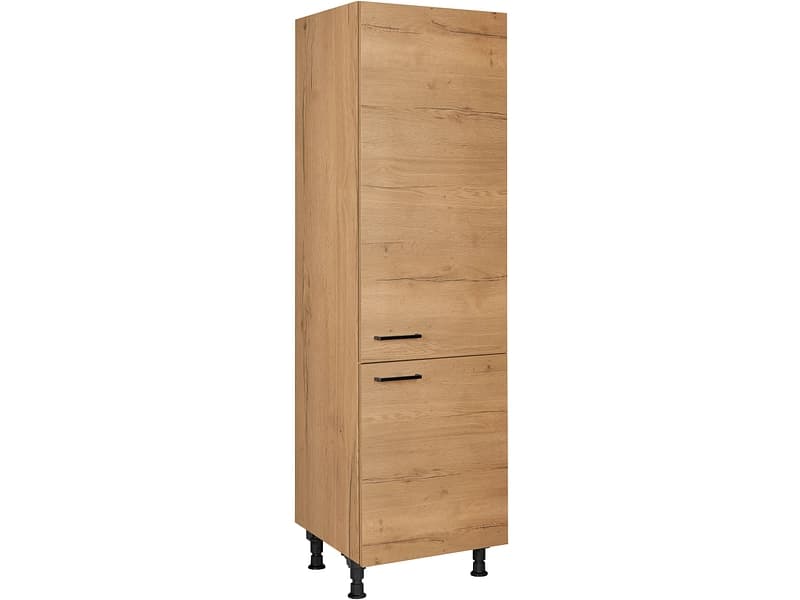 MODUSET Kühlschrank-Hochschrank STRUCTURA 60x58x217cm sierra eiche