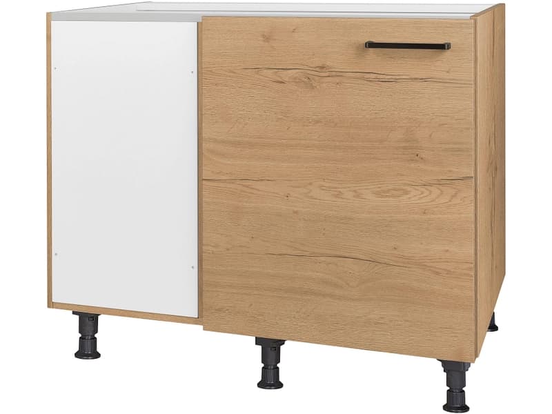 MODUSET Küchen-Eckunterschrank STRUCTURA 100x65x87cm sierra eiche