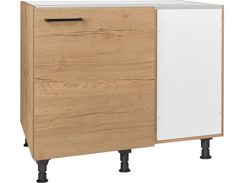 MODUSET Küchen-Eckunterschrank STRUCTURA 100x65x87cm sierra eiche