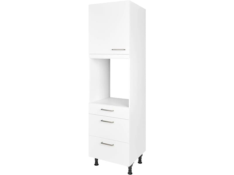 MODUSET Backofen-Hochschrank TOUCH 60x58x217cm alpinweiß