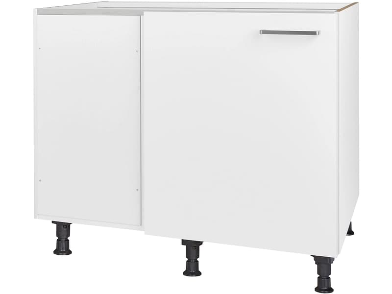 MODUSET Küchen-Eckunterschrank TOUCH 100x65x87cm alpinweiß