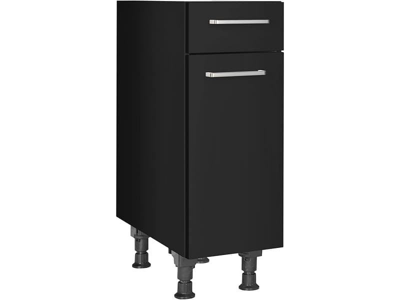 MODUSET Küchenunterschrank TOUCH 30x58x87cm schwarz