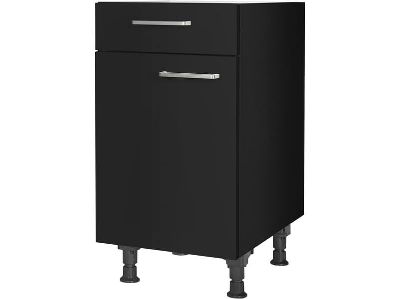 MODUSET Küchenunterschrank TOUCH 45x58x87cm schwarz
