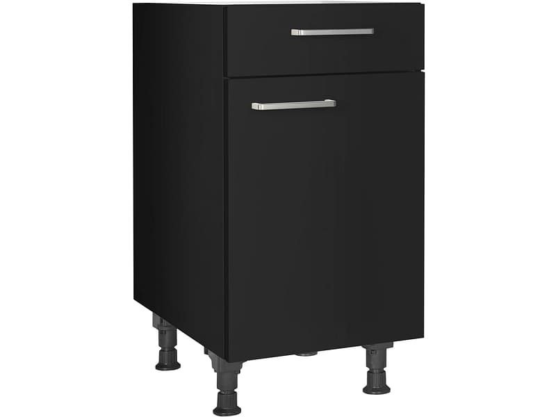 MODUSET Küchenunterschrank TOUCH 45x58x87cm schwarz