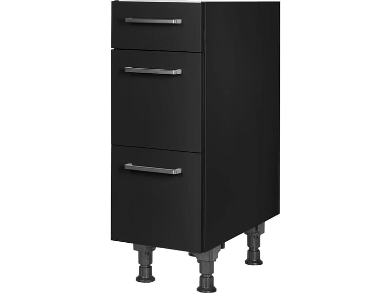 MODUSET Küchenunterschrank TOUCH 30x58x87cm schwarz
