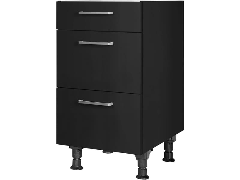 MODUSET Küchenunterschrank TOUCH 45x58x87cm schwarz