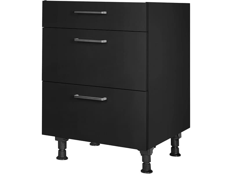 MODUSET Küchenunterschrank TOUCH 60x58x87cm schwarz
