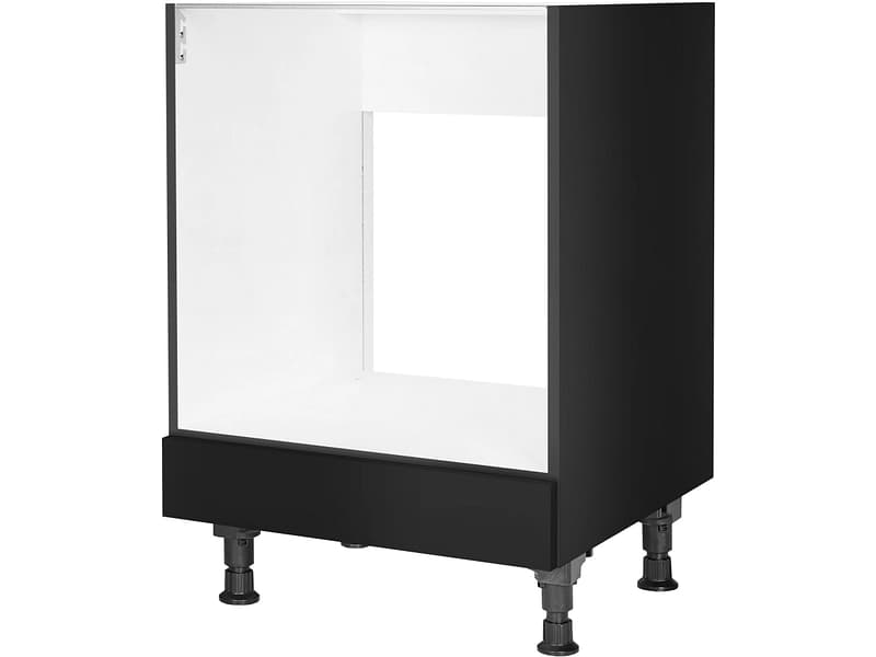 MODUSET Backofenunterschrank TOUCH 60x58x87cm schwarz