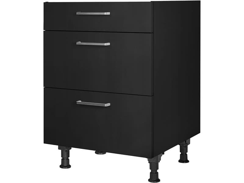 MODUSET Küchenunterschrank TOUCH 60x58x87cm schwarz