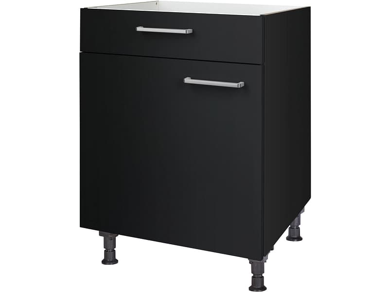 MODUSET Küchenunterschrank TOUCH 60x58x87cm schwarz