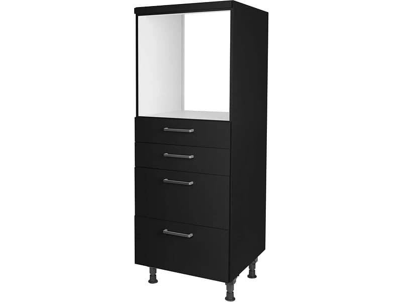 MODUSET Halbhoher Backofenschrank TOUCH 60x58x166cm schwarz