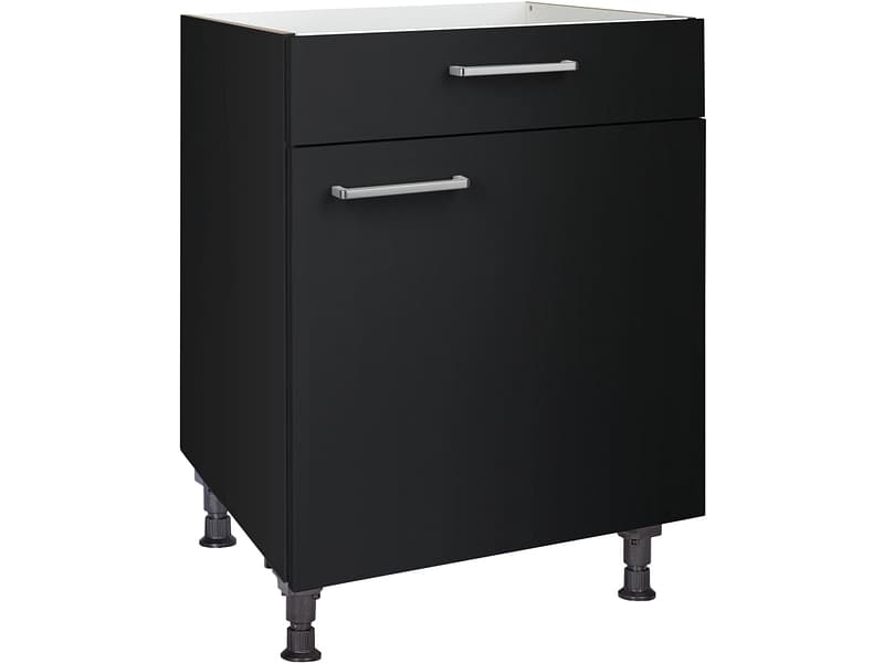 MODUSET Küchenunterschrank TOUCH 60x58x87cm schwarz
