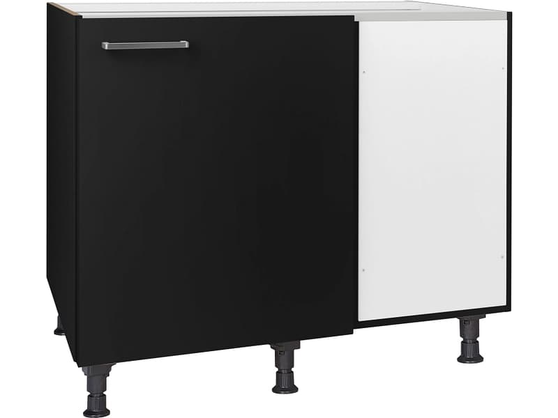 MODUSET Küchen-Eckunterschrank TOUCH 100x65x87cm schwarz