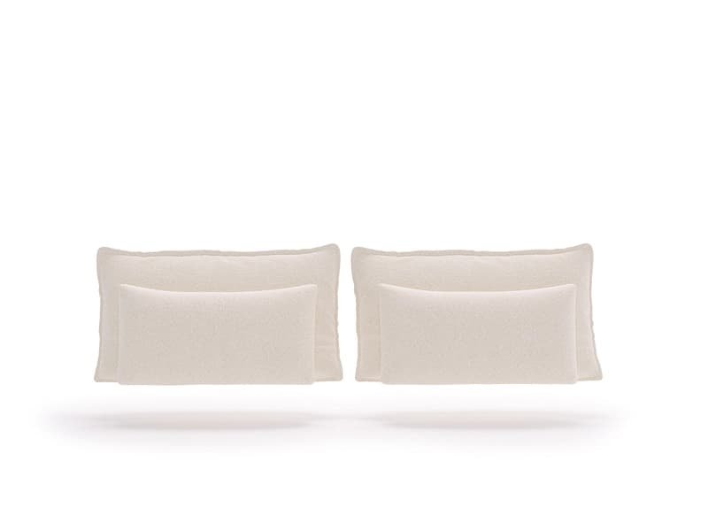 Set 4 Kissen MARGOT 30x10cm weiss unifarben