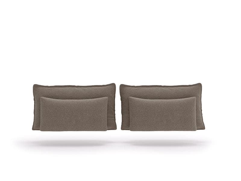Set 4 Kissen MARGOT 30x10cm taupe unifarben