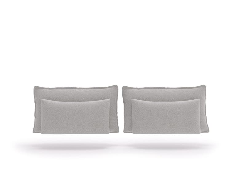 Set 4 Kissen MARGOT 30x10cm grau unifarben