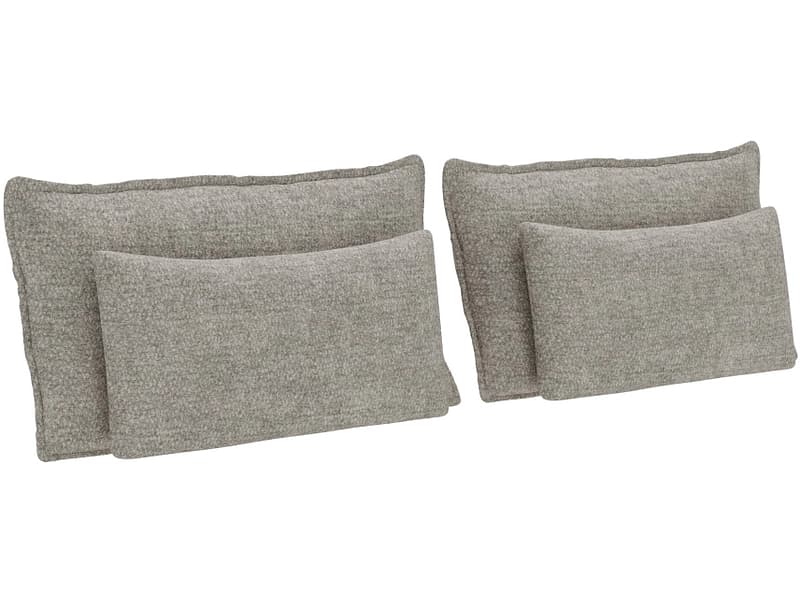 Set 4 Kissen HUNTER 30x10cm hellgrau unifarben