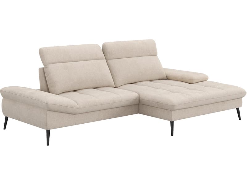 Ecksofa SWISS HOME STYLE GRACE Stoff beige
