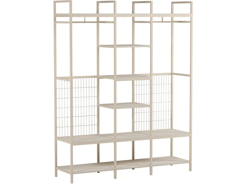 MARCKERIC Regal AMARA 140x40x179.5cm metall eiche