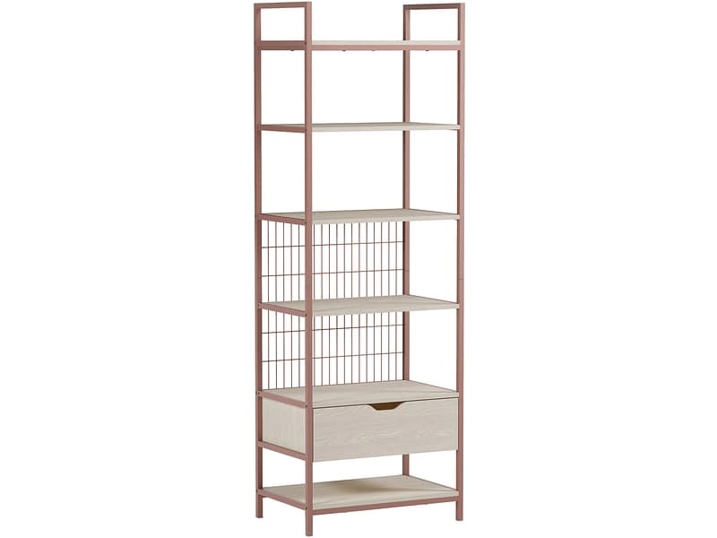 MARCKERIC Regal AMARA 60x40x179.5cm metall eiche